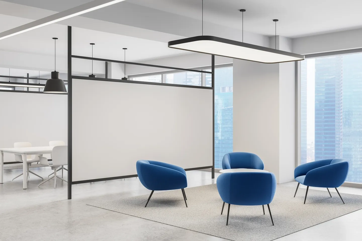 rs=w_1440,h_1440 Modern office lounge with blue chairs.